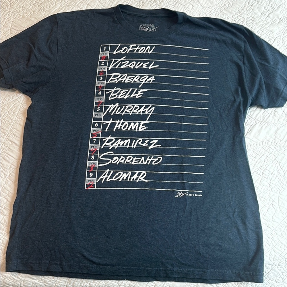 Men's Blue Graphic T-Shirt